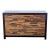 Environment Furniture Santomer Modern Rustic Wood 6-Drawer Dresser With Patchwork Front, Attributed For Sale
