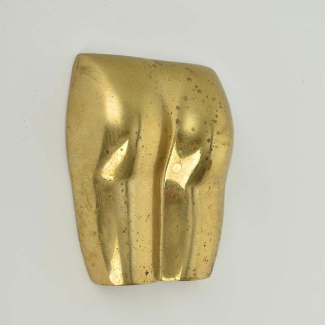 Late 20th Century Late 20th Century Mid Century Modern Brass Wall Nude Sculpture For Sale - Image 5 of 9