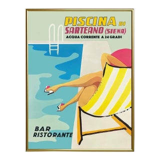 Piscina Sarteano Reproduction Print For Sale
