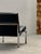 Metal Set of Bauhaus Armchairs in Black Leather and Chromed Tubular Steel, 1960s For Sale - Image 7 of 13
