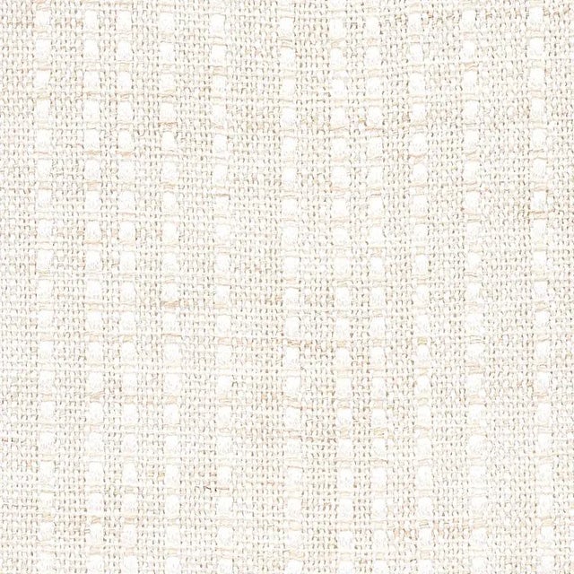 Sample- Schumacher Bohai Stripe Sheer Fabric in Ivory For Sale