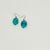 Metal 1980s Vintage Southwestern Navajo Faux Turquoise Nugget Pierced Dangle Drop Earrings - A Pair For Sale - Image 7 of 8