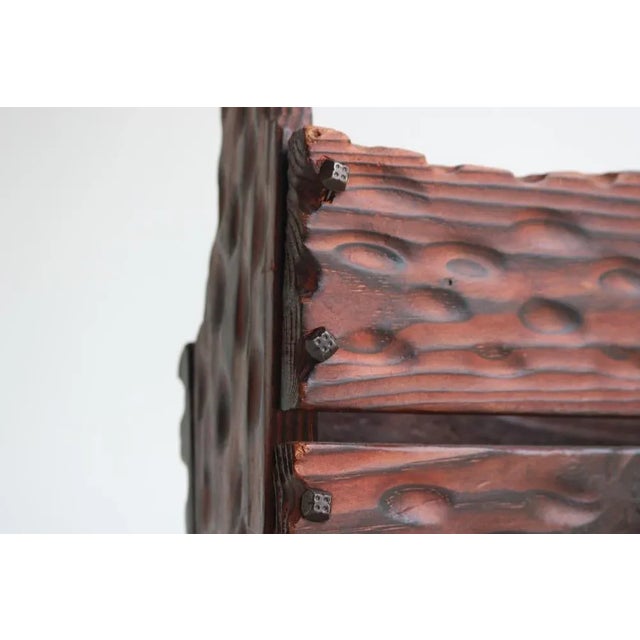 Spanish Brutalist Magazin Rack in Wrought Iron, 1960 For Sale - Image 4 of 8