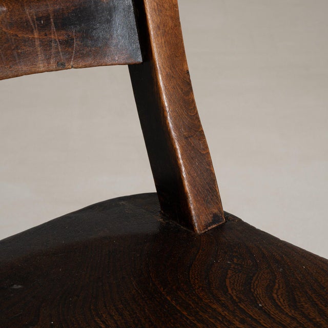 Wood 19th Century France Brown Wood Lounge Chair For Sale - Image 7 of 11