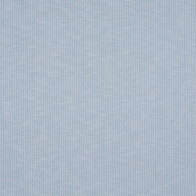 Contemporary Schumacher Garter Stripe Indoor/Outdoor Fabric in Sky For Sale - Image 3 of 3