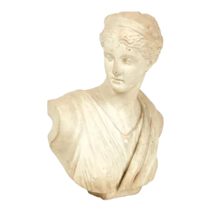Late 19th Century Italian White Marble Bust of Venus