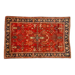 Vintage Sarouk Rug - 4'3" X 6'5"