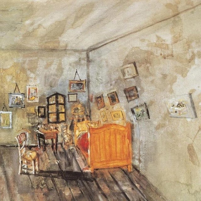 Homage to Van Gogh Poster after Guilermo Kuitca, 1990 For Sale - Image 4 of 6