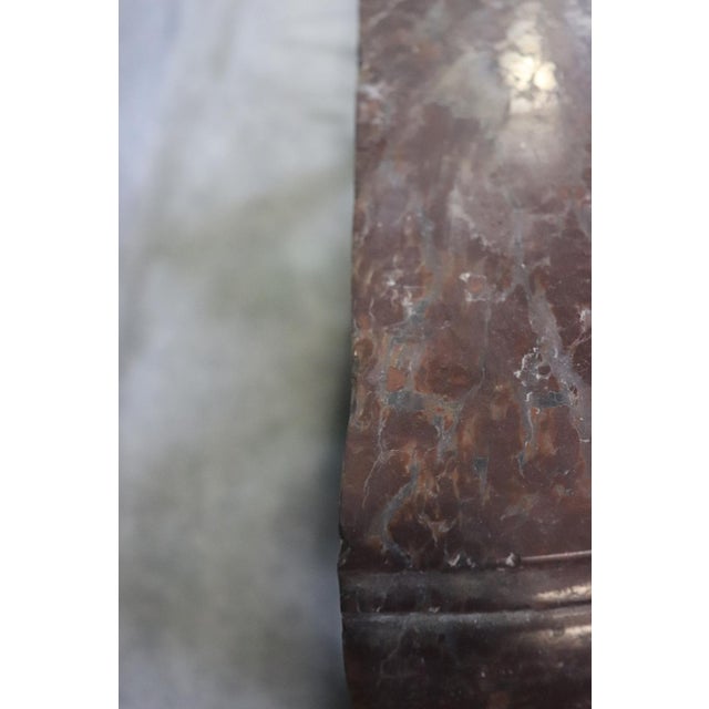 French Louis XV Giltwood Carved Walnut Marble Top Console Table Circa 1890s For Sale - Image 10 of 15