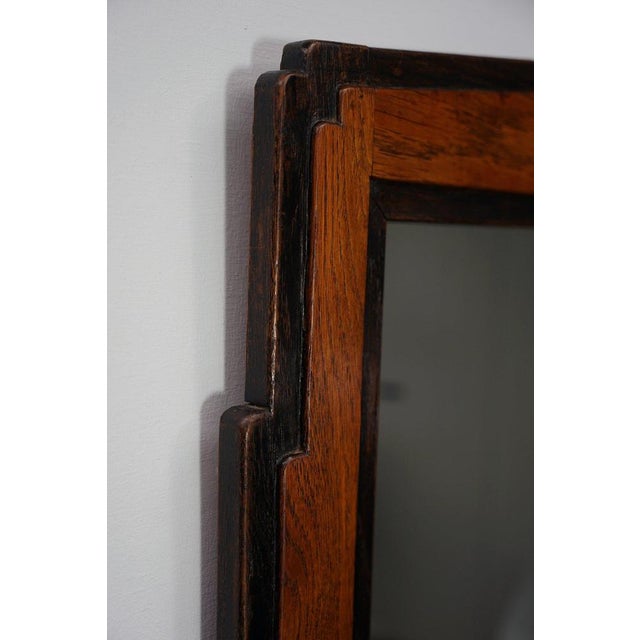 Black Art Deco Mirror, 1920s For Sale - Image 8 of 13