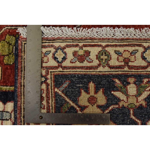 Ziegler Rug 10’1” X 13’11” Red Wool Tribal Hand-Knotted Oriental Carpet For Sale - Image 12 of 12