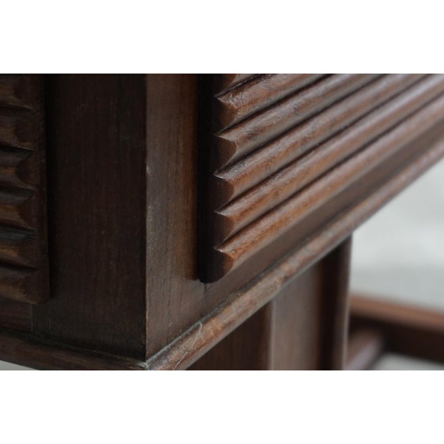 Vintage Wallnut Dining Table, 1930s For Sale - Image 4 of 6