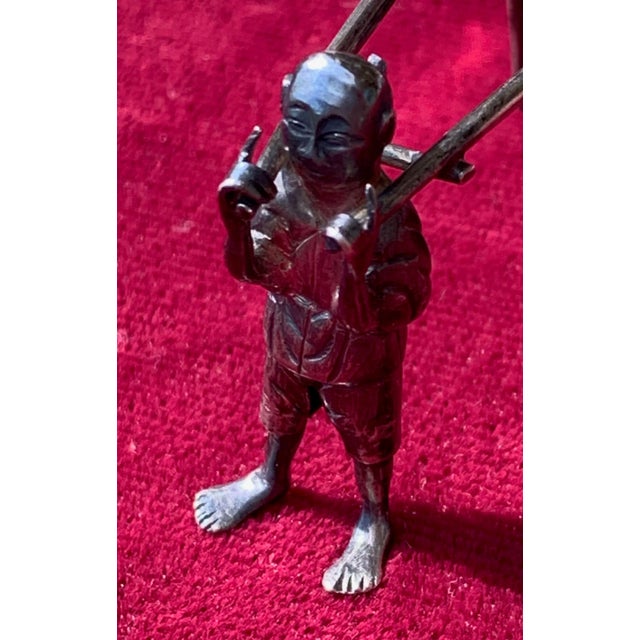 Silver Chinese Sedan Silver Miniature Chair For Sale - Image 8 of 10