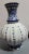 Vintage MCM 1990s Floral Design Blue and White Vase, Handmade Chinese Porcelain Flower Vase For Sale - Image 4 of 6
