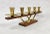 Mid-Century Modern Mid-Century German Teak and Brass Candleholder, 1950s For Sale - Image 3 of 9