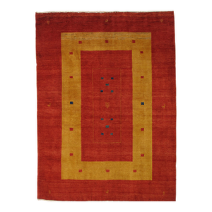 Vintage Hand-Knotted Persian Gabbeh Rug 5'9" X 7'10"