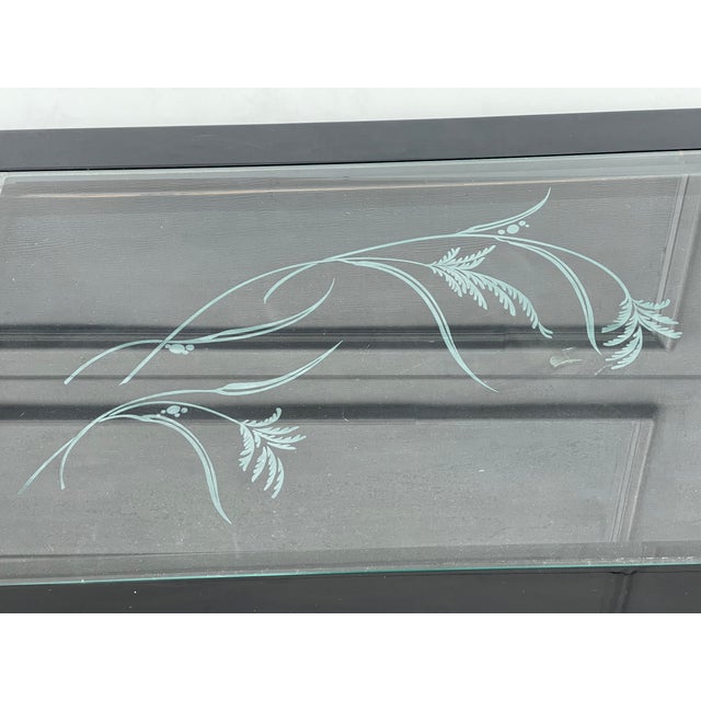 Black 1960s Maitland Smith Style Black Lacquer Book Coffee Table With Drawers For Sale - Image 8 of 8
