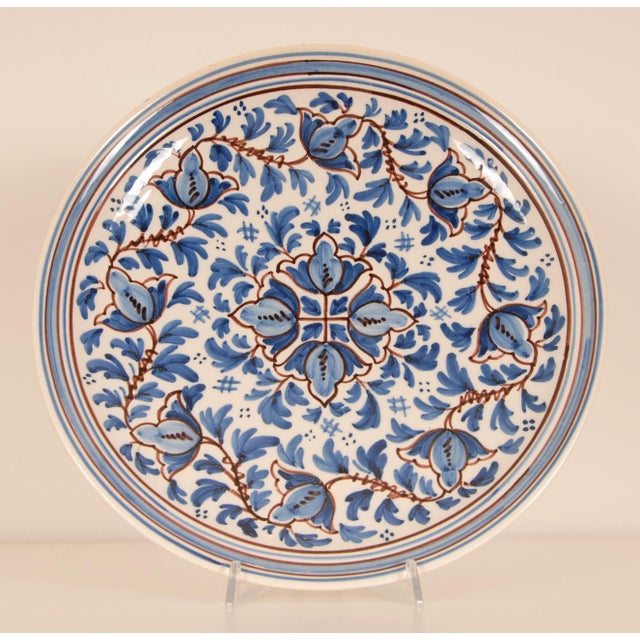 Delft Plate Fish Plate Drip Tray Handpainted Decorative Bowl Set of 2 For Sale - Image 12 of 14