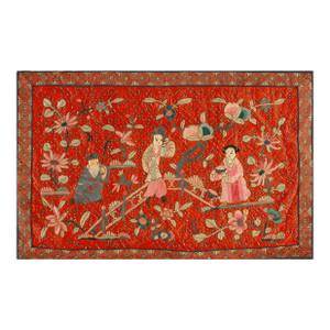1930s Chinese Silk Pictorial Embroidery