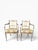 Hollywood Regency Pair of Vintage Maitland-Smith Silver & Gold Leaf Neoclassical Armchairs With New Designer Cushions For Sale - Image 3 of 14