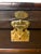 French Leather and Brass Bound Steamer Trunk - À La Malle Édison, Paris For Sale - Image 10 of 15