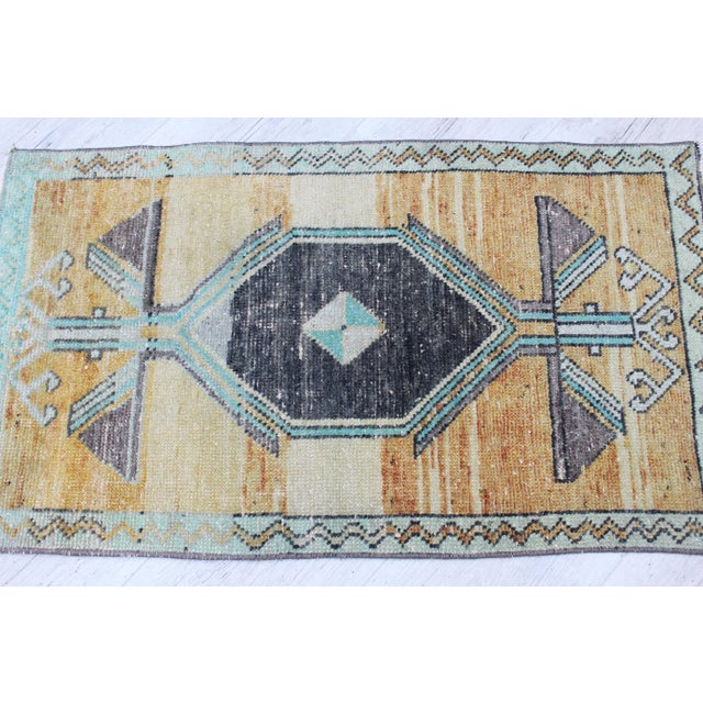 Mini Turkish Rug - 20" X 35" For Sale - Image 4 of 11