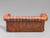 19th Century Antique Victorian Three-Seater Chesterfield Sofa in Brown Leather, 1880 For Sale - Image 5 of 12