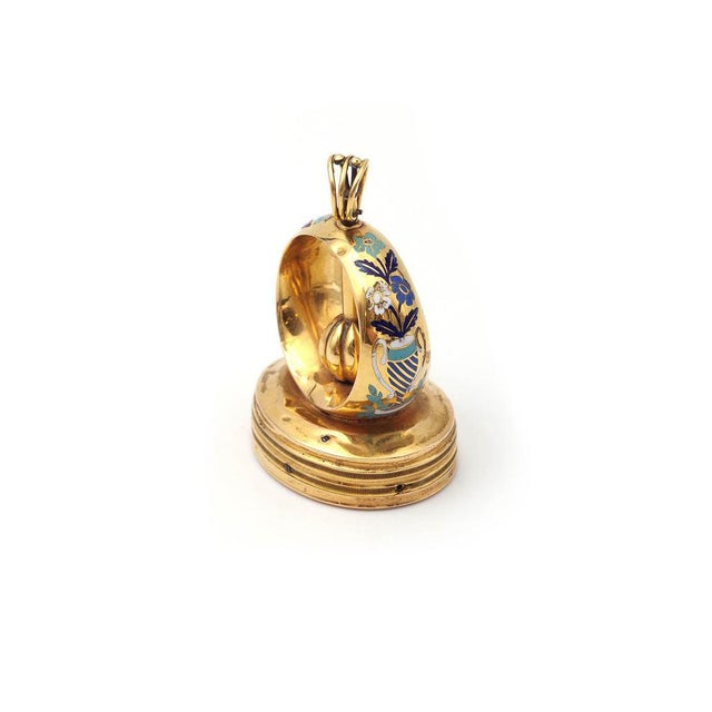 Swiss Gold Musical Fob Seal For Sale - Image 6 of 10