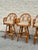 Hollywood Regency Vintage Rattan Swivel Bar Stools, Set of 4 For Sale - Image 3 of 12
