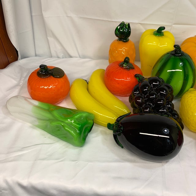 Murano Murano Style Glass Fruits and Vegetables - 19 PCS For Sale - Image 4 of 8