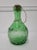 Vintage Green Art Glass Italian Bottle Cork Made in Italy Candlewick Raised Design In good condition with minor wear and...