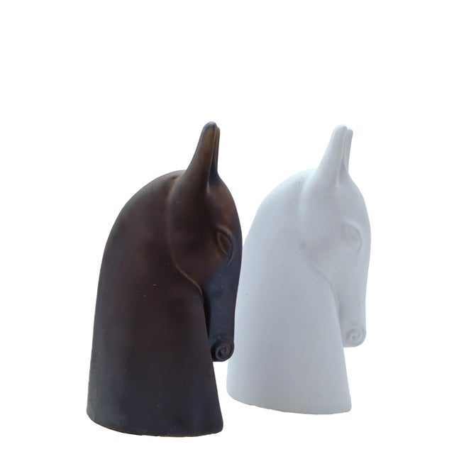 Ceramic Horse Sculptures by Anette Edmark, 1990s, Set of 2 For Sale - Image 6 of 8