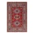 1990s Rustic Kazak Red/Light Blue Wool Rug - 3'3'' X 4'9'' For Sale