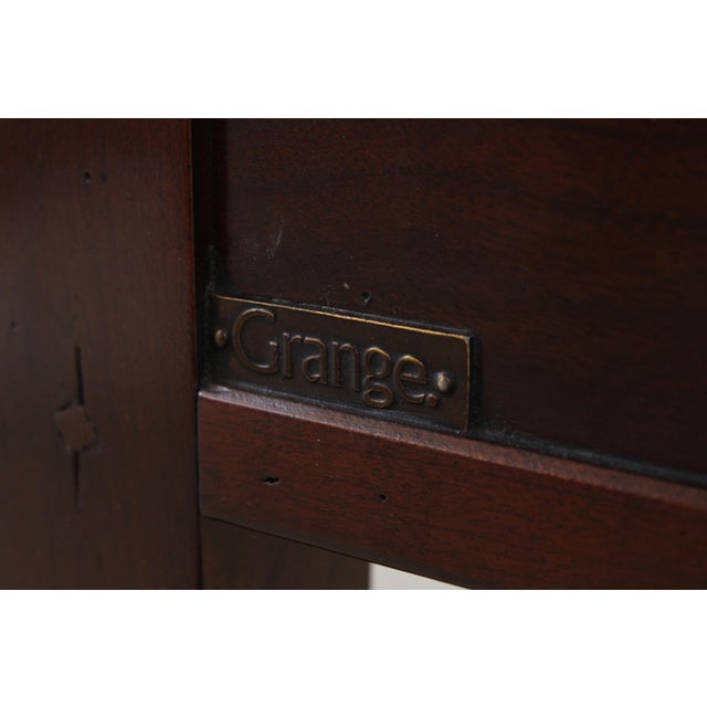 Grange Cherry 3 Drawer Country French Writing Desk For Sale - Image 16 of 16
