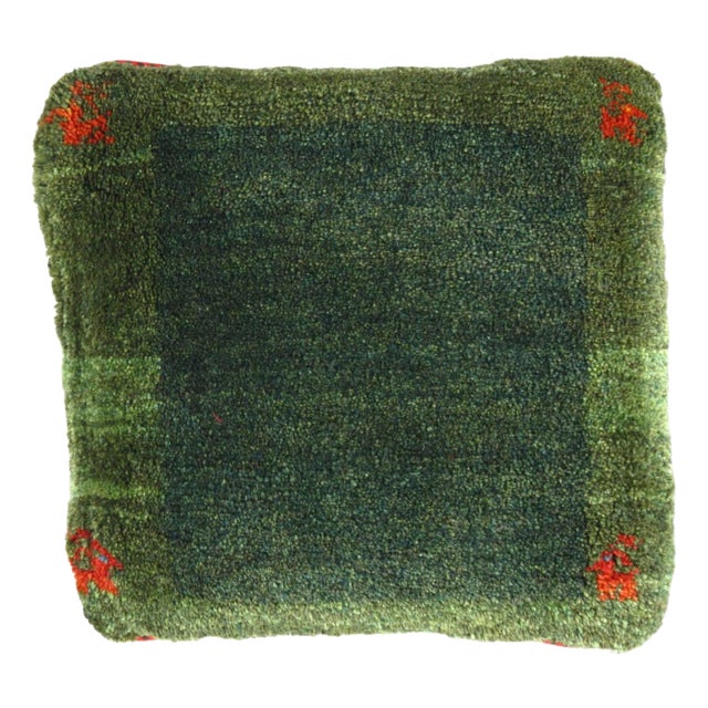 Pasargad DC Fine Hand Knotted Persian Gabbeh Pillow For Sale