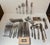 Mid-Century Modern Mitra Stainless Cutlery Set for 12 from Georg Jensen, 1960s, Set of 68 For Sale - Image 3 of 14