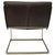 Bernhardt Bernhardt Leather and Steel Lounge Chair For Sale - Image 4 of 6