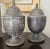 2020s Pair of Solid Black Marble Covered Vessels For Sale - Image 5 of 5