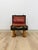 Black Vintage Leather Walking Suitcase Side Table With Legs Eclectic Accent, Rare For Sale - Image 8 of 11