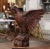 Brown Early 19th Century French Carved Oak Imperial Eagle Sculpture For Sale - Image 8 of 12