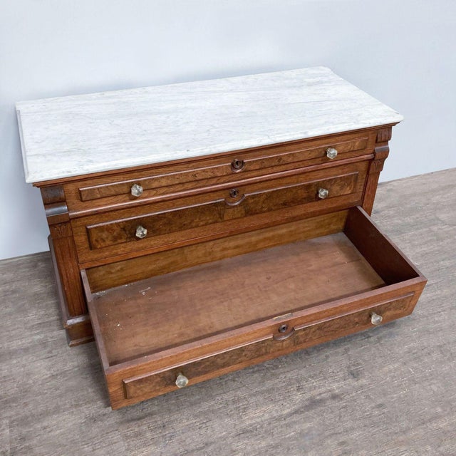1940s Vintage Marble Top Dresser Chairish