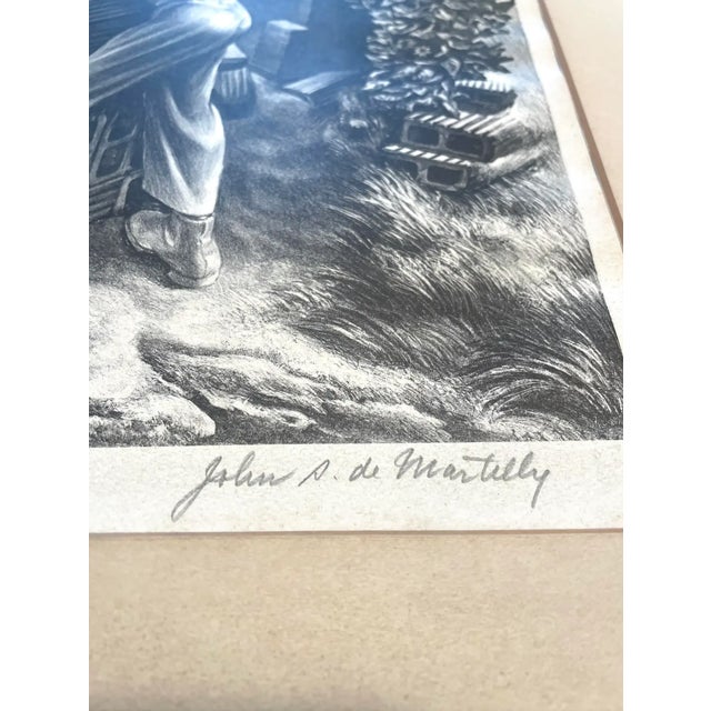 American John Stockton De Martelly "Looking at the Sunshine" 1942 For Sale - Image 3 of 5