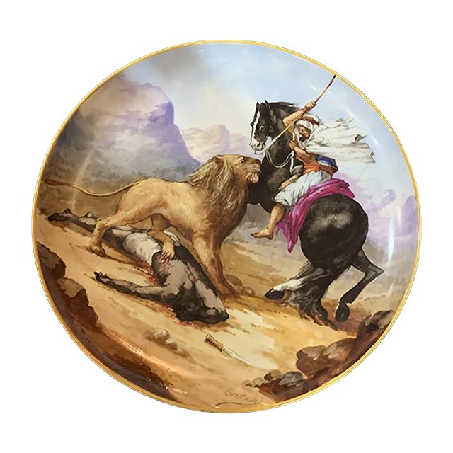 Antique Dish by Berthuin for Jules Vieillard For Sale