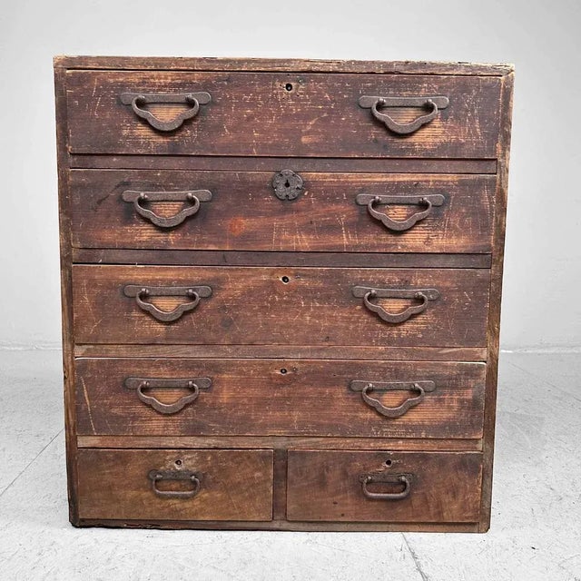 Japanese Meiji Tansu Drawer Cabinet, 1890s For Sale - Image 13 of 13