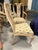 Early 20th Century Set of 8 Painted Chippy Dining Chairs with Needlepoint Floral Seats For Sale - Image 10 of 18
