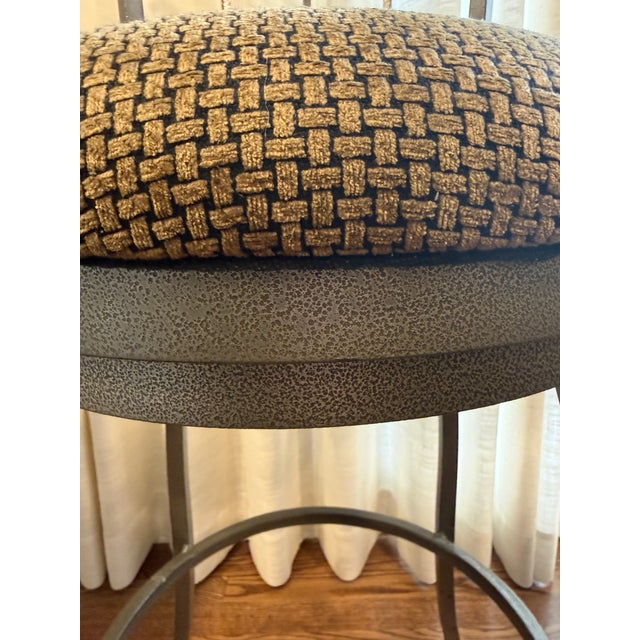 Set of 4 Swivel Bar Stools – Powder-Coated Steel – Made in Usa For Sale In Buffalo - Image 6 of 8
