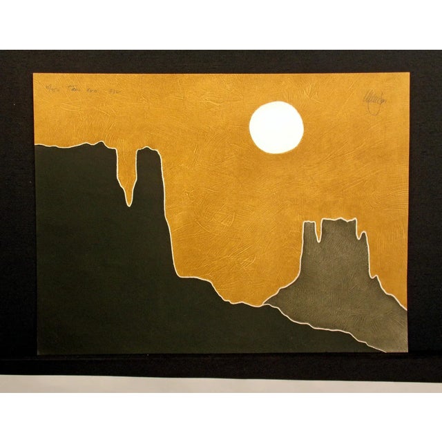 Limited edition intaglio collagraph art print on paper by American artist Peter Keefer. Hand signed, titled and numbered...