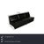 The sofa from Cor is covered in black genuine leather and stands on narrow feet with a varying look. The reduced,...
