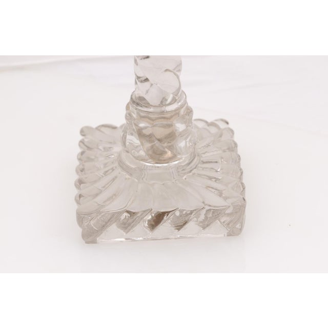 Late 19th Century Large Baccarat Style Oil Lamps With Silver Plate Accents, France - a Pair For Sale - Image 9 of 12