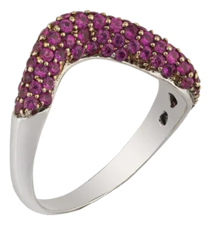 Natural Pink Sapphire Ring with 1.57 Carsts in 18k Gold